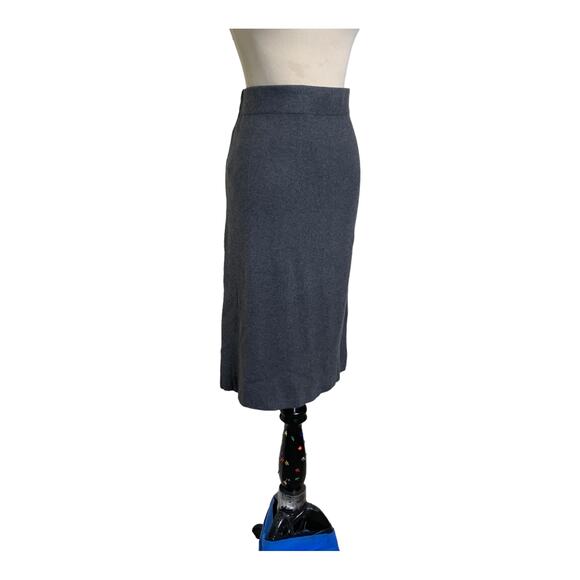 Banana Republic gray knee length pull on skirt size M - Picture 5 of 11